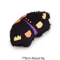 Soft Halloween plush cat toy with crown pattern, 7x8cm size and lightweight 9g design - Halloween Cloak Style / With Catnip and Crinkle Paper