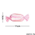 Langlebiges rosa Katzenminze-Spielzeug in Bonbonform, kratzfestes Modell, 11 cm Länge - Rosa Süßigkeit