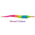 Ricambio piumino gatto a forma di verme in 5 colori vivaci - 22cm / Bruco a 5 Colori Vivaci