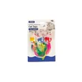 Confezione di vendita di 3 giocattoli per gatti topi in peluche con piume e erba - Set Topi con Piume / Set da 3