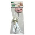 Pink plush dinosaur spring cat toy with bell for scratching boards - Crocodile