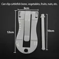 Detailed view of the multifunctional bird cage clip with specific size measurements - Cuttlebone Clip