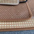 Texturas detalladas de varios tapetes refrescantes de ratán tejido para mascotas en verano - Alfombrilla de Enfriamiento a Juego para Sofá de Ojos Grandes / Talla 1 50*45cm