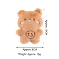 Schattige bruine pluche beer kattenkruid speeltje voor katten, maat 10x8cm en 16g. - Bruine beer