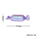 Glinsterend paars kattenkruid snoep knuffel voor katten, 11cm x 3cm, gewicht van 6g - Paars Snoepje