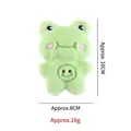 Groene kikker pluche kattenkruid speeltje, 10x8cm, zacht kauwspeelgoed voor katten en kittens - Groene kikker