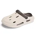 Komfortable Herren-Garten-Clogs mit dicker Sohle, rutschfest, Beige und Braun, 45 Grad - 38/39 / Khakibraun