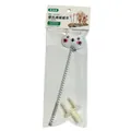 Interactive cat toy spring with plush bunny head for scratch board attachment - Rabbit