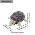 Plüsch-Igel-Hundekauspielzeug mit grauem Moppstoff und detaillierten Maßen - Igel