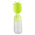Gourde portable pour animaux avec bol en forme de girafe de couleur vert citron - Bouteille d'eau Verte 350ML