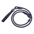 Reflective P-chain dog leash with rotating lock for medium and large dogs - Diameter / Black and Gray