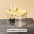 Fuente de agua automática para mascotas modelo básico amarillo crema para gatos - 1.5L Enchufe Directo Cuadrado Básico (Amarillo)