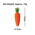 Handmade carrot-shaped braided rope cat toy for chewing and scratching, 13cm long - Bite Resistant / Small Carrot