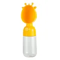 Bouteille d'eau portable pour animaux avec bol girafe jaune pour chiens et chats dehors - Orange water cup 350ml