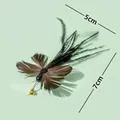Pluma de repuesto para varita de gato, juguete de insecto para gatos, Estilo 1 - Cabezal de repuesto para insectos n.º 1 / 7x5cm