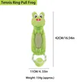 Durable green frog plush dog toy with tennis ball and rope pull ring for pet play - Frog Shape / Green Frog