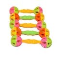 Set van 5 kleurrijke plastic halter vogelspeeltjes met bellen voor papegaaitraining - 5 Stuks (Willekeurige Kleur) (W913#)