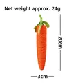 Woven hemp rope carrot cat toy for scratching and biting, 20cm height and 24g weight - Bite Resistant / Large Carrot