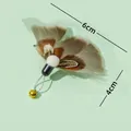 Repuesto de plumas para varita de gato con cascabel y dimensiones de 6x4cm, No. 2 - Cabezal de repuesto para insectos n.º 2 / 6x4cm