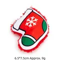 Plush Christmas stocking cat toy with snowflake design for play and boredom relief - With Catnip and Crinkle Paper / Christmas Sock