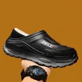 Black fleece-lined winter clogs with warm white interior and non-slip rubber sole - 30/31 / Darth Vader