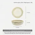 Ciotola in ceramica con motivo a pietra per criceti e piccoli animali - capacità 60ml - Ciotola per Piccoli Animali Texture Pietra [Verde Grigio]