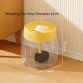 Fuente de agua automática para gatos amarillo limón con tanque transparente y 15,5 cm - 1.5L Enchufe Directo Ballena Básico (Amarillo)