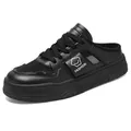 Stylish women's black mesh breathable sport sneaker mules for casual summer comfort - 34 / Mule Sneakers (F507) / Black