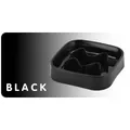 Bol à alimentation lente noir carré premium pour chiots et petits chiens pour prévenir l'étouffement - Noir