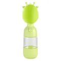 Gourde portable pour animaux avec une écuelle en forme de girafe vert citron. - Green water and food type 210+140ml