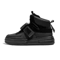 Sneakers tattiche nere a collo alto con fibbie di chiusura robuste e resistenti - 39 / Nero
