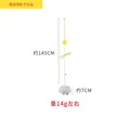 Hanging cloud plush cat toy with suction cup and yellow elastic bungee rope for exercise - Cloud
