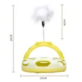 Jouet interactif pour chat jaune avec plume et ressort, hauteur 28cm, accessoires animaux. - Style Nœud / Vert