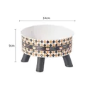 Erhöhter Haustiernapf mit Rautenmuster und Maßen 14cm x 9cm - Erhöhter Napf (Braun Rauten Katze Aufdruck) / Beutelverpackung