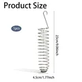 Stainless steel spiral bird feeder dimensions 23cm by 4.5cm for hanging in bird cages - Spiral Hook Style (Parrot Food Box) / Large 23x4.5CM