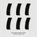 Pack de 6 filtros de carbón activado para fuente de agua para gatos - Algodón de Filtro de Carbón Activado (Pack de 6)