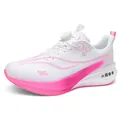 Baskets de sport tendance blanc et rose avec boucle rotative et semelle épaisse. - 34 / Rose Sakura