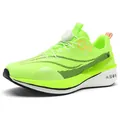 Chaussure de sport vert néon avec fermeture à boucle rotative et semelle épaisse amortie - 34 / Vert Fluorescent