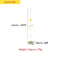 Hanging plush star cat toy with elastic rope and suction cup attachment for self-play - Star