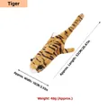 Plush squeaky dog toy tiger skin shell durable 20.47 inch length for pets variant. - Tiger Style (PT281) / Tiger Print