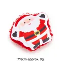 Santa Claus plush cat toy for Christmas, 7x8cm lightweight 9g pet plaything. - With Catnip and Crinkle Paper / Santa Claus Doll