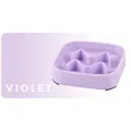 Gamelle anti-glouton carrée de haute qualité pour petits chiens et chats en violet - Violet