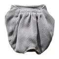 Close-up view of breathable mesh cat muzzle mask for anti-biting and grooming safety - S / Light Gray
