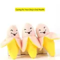Morbido giocattolo di peluche a forma di banana per cani per gioco e igiene dentale - Banana di Simulazione (qcmrxj) / Giallo