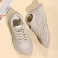 Eleganti sneaker beige da donna per sport casual e attività all'aperto versatili - 35 / Beige