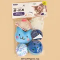 Set di giocattoli interattivi per gatti con palline e topo di peluche, 20x12cm - Set Giochi per Gatti 2 / Imballaggio su cartoncino