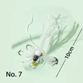 Interaktives Katzenangel Ersatz-Feder-Spielzeug mit Insekt Design, Modell 7, 10cm - Nr. 7 Insekt Ersatzkopf / 10x4cm