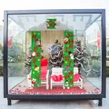 Striscioni decorativi verdi per porta di Natale con motivi festivi di Babbo Natale e pupazzo - Stile Verde (X2-17) / Verde (Set da 3 pezzi)