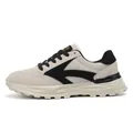 Zapatillas de plataforma para mujer transpirables en beige y negro con diseño de flecha. - 35 / Negro Arroz