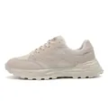 Cómodas zapatillas chunky beige para mujer, transpirables con suela gruesa y cordones - 35 / Caqui